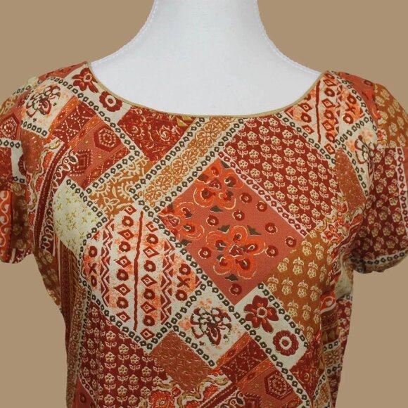 Red and Cream Printed Kurta for Elegant Looks | Muvvas Boutique - Picture 3 of 5